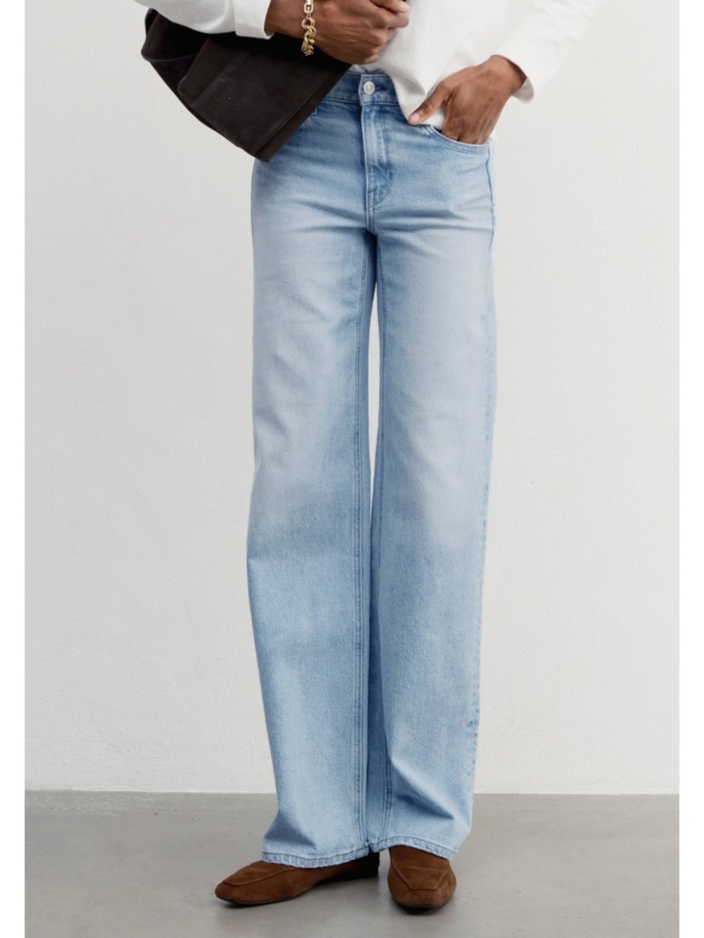 AYR Light Blue Wide-Leg Jeans
